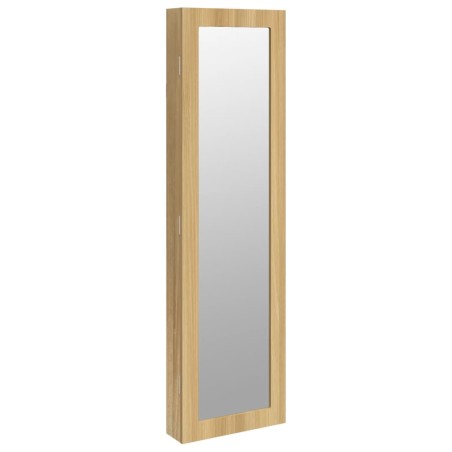 vidaXL Armadio Portagioie con Specchio a Muro 30x8,5x106 cm