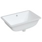 vidaXL Lavandino da Bagno Bianco 60x40x21 cm Rettangolare in Ceramica vidaXL Lavandino da Bagno Bianco 60x40x21 cm Rettangolare in Ceramica