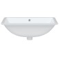 vidaXL Lavandino da Bagno Bianco 60x40x21 cm Rettangolare in Ceramica vidaXL Lavandino da Bagno Bianco 60x40x21 cm Rettangolare in Ceramica