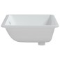 vidaXL Lavandino da Bagno Bianco 60x40x21 cm Rettangolare in Ceramica vidaXL Lavandino da Bagno Bianco 60x40x21 cm Rettangolare in Ceramica