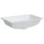 vidaXL Lavandino da Bagno Bianco 60x40x21 cm Rettangolare in Ceramica vidaXL Lavandino da Bagno Bianco 60x40x21 cm Rettangolare in Ceramica