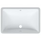 vidaXL Lavandino da Bagno Bianco 60x40x21 cm Rettangolare in Ceramica vidaXL Lavandino da Bagno Bianco 60x40x21 cm Rettangolare in Ceramica