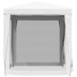 Tendone per Feste con 4 Pareti in Rete 2x2 m Bianco Tendone per Feste con 4 Pareti in Rete 2x2 m Bianco