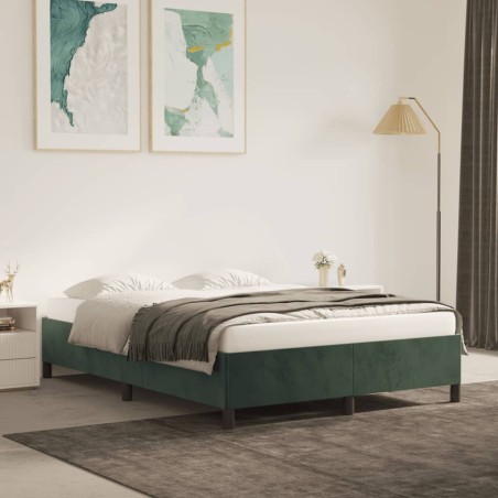 vidaXL Giroletto Verde Scuro 140x190 cm in Velluto