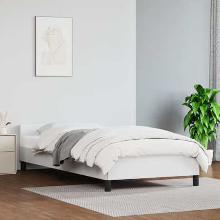 vidaXL Giroletto con Testiera senza Materasso Bianco 80x200 cm