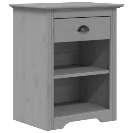 vidaXL Comodino BODO 53x38,5x66 cm in Legno Massello di Pino Grigio