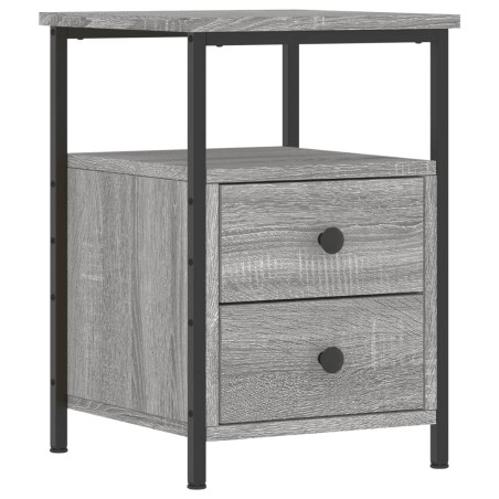 vidaXL Comodino Grigio Sonoma 34x35,5x50 cm in Legno Multistrato