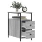 vidaXL Comodino Grigio Sonoma 30x60x60 cm in Legno Multistrato vidaXL Comodino Grigio Sonoma 30x60x60 cm in Legno Multistrato
