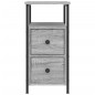 vidaXL Comodino Grigio Sonoma 30x60x60 cm in Legno Multistrato vidaXL Comodino Grigio Sonoma 30x60x60 cm in Legno Multistrato