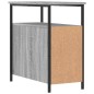 vidaXL Comodino Grigio Sonoma 30x60x60 cm in Legno Multistrato vidaXL Comodino Grigio Sonoma 30x60x60 cm in Legno Multistrato