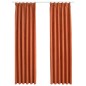 Tende Oscuranti con Ganci 2 pz Ruggine 140x225 cm Tende Oscuranti con Ganci 2 pz Ruggine 140x225 cm
