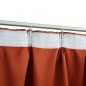 Tende Oscuranti con Ganci 2 pz Ruggine 140x225 cm Tende Oscuranti con Ganci 2 pz Ruggine 140x225 cm