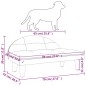 vidaXL Lettino per Cani Grigio Chiaro 70x52x30 cm in Tessuto vidaXL Lettino per Cani Grigio Chiaro 70x52x30 cm in Tessuto