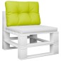 vidaXL Cuscino per Pallet Verde Brillante 50x40x12 cm in Tessuto