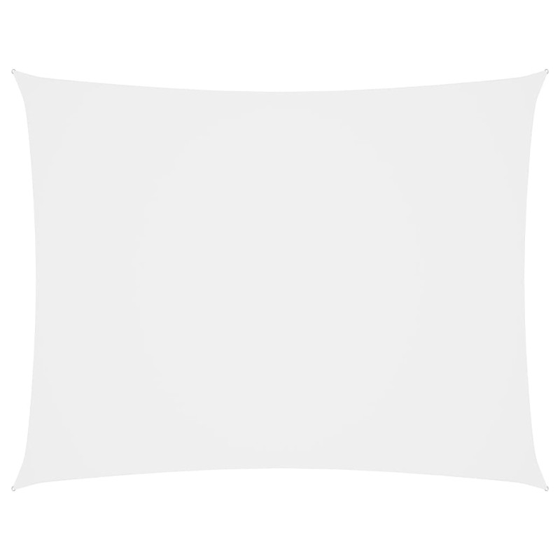 vidaXL Parasole a Vela Oxford Rettangolare 2,5x3,5 m Bianco vidaXL Parasole a Vela Oxford Rettangolare 2,5x3,5 m Bianco