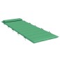 vidaXL Cuscino per Lettino Verde 180x60x3 cm in Tessuto Oxford
