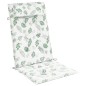 vidaXL Cuscini Sedia Schienale Alto 4 pz Motivo Foglie Tessuto Oxford