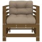 vidaXL Sedie da Giardino con Cuscini 2pz Legno Massello di Pino Miele vidaXL Sedie da Giardino con Cuscini 2pz Legno Massello di Pino Miele