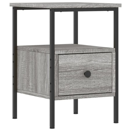 vidaXL Comodino Grigio Sonoma 34x36x50 cm in Legno Multistrato