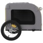 vidaXL Rimorchio da Bici per Cani Giallo e Grigio Oxford e Ferro vidaXL Rimorchio da Bici per Cani Giallo e Grigio Oxford e Ferro