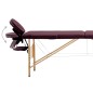 vidaXL Lettino da Massaggio Pieghevole a 2 Sezioni in Legno Viola Vino vidaXL Lettino da Massaggio Pieghevole a 2 Sezioni in Legno Viola Vino