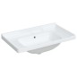 vidaXL Lavandino da Bagno Bianco 81x48x23 cm Rettangolare in Ceramica vidaXL Lavandino da Bagno Bianco 81x48x23 cm Rettangolare in Ceramica