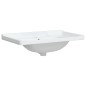 vidaXL Lavandino da Bagno Bianco 81x48x23 cm Rettangolare in Ceramica vidaXL Lavandino da Bagno Bianco 81x48x23 cm Rettangolare in Ceramica