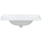 vidaXL Lavandino da Bagno Bianco 81x48x23 cm Rettangolare in Ceramica vidaXL Lavandino da Bagno Bianco 81x48x23 cm Rettangolare in Ceramica