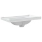 vidaXL Lavandino da Bagno Bianco 81x48x23 cm Rettangolare in Ceramica vidaXL Lavandino da Bagno Bianco 81x48x23 cm Rettangolare in Ceramica