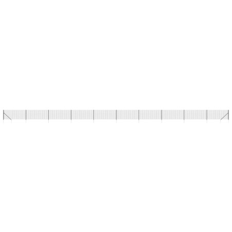vidaXL Recinzione Metallica con Picchetti Ancoraggio Antracite 0,8x25m