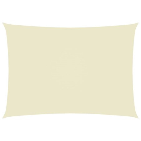 vidaXL Parasole a Vela Oxford Rettangolare 2,5x5 m Crema