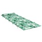 vidaXL Cuscino per Lettino Motivo Foglie 180x60x3 cm in Tessuto Oxford