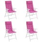 vidaXL Cuscini per Sedia con Schienale Alto 4pz Rosa in Tessuto Oxford vidaXL Cuscini per Sedia con Schienale Alto 4pz Rosa in Tessuto Oxford