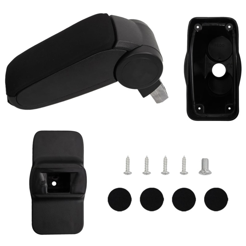 vidaXL Bracciolo per Auto Nero 12x36x(31-46) cm in ABS vidaXL Bracciolo per Auto Nero 12x36x(31-46) cm in ABS