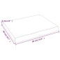 vidaXL Piano Tavolo Marrone Scuro 60x50x(2-6)cm in Rovere Non Trattato vidaXL Piano Tavolo Marrone Scuro 60x50x(2-6)cm in Rovere Non Trattato