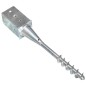 Picchetti di Terra 6 pz Argento 8x8x57 cm in Acciaio Zincato Picchetti di Terra 6 pz Argento 8x8x57 cm in Acciaio Zincato
