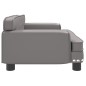 vidaXL Lettino per Cani Grigio 70x45x30 cm in Similpelle vidaXL Lettino per Cani Grigio 70x45x30 cm in Similpelle