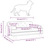 vidaXL Lettino per Cani Grigio 70x45x30 cm in Similpelle vidaXL Lettino per Cani Grigio 70x45x30 cm in Similpelle