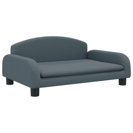 vidaXL Lettino per Cani Grigio Scuro 70x45x30 cm in Tessuto