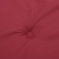 vidaXL Cuscino per Panca Rosso Vino 150x50x3 cm in Tessuto Oxford