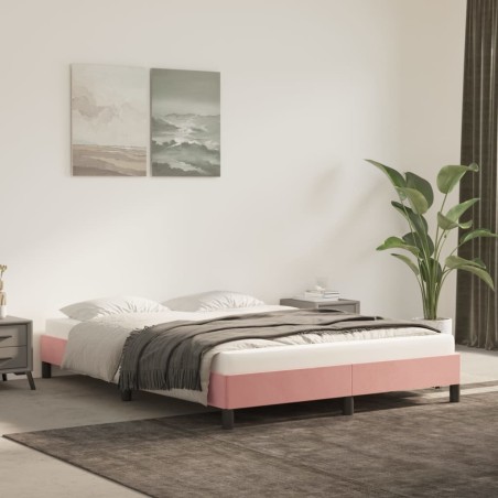 vidaXL Giroletto Rosa 140x200 cm in Velluto