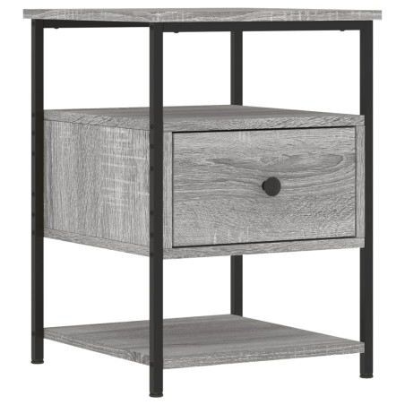vidaXL Comodino Grigio Sonoma 40x42x56 cm in Legno Multistrato