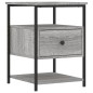 vidaXL Comodino Grigio Sonoma 40x42x56 cm in Legno Multistrato vidaXL Comodino Grigio Sonoma 40x42x56 cm in Legno Multistrato