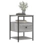 vidaXL Comodino Grigio Sonoma 40x42x56 cm in Legno Multistrato vidaXL Comodino Grigio Sonoma 40x42x56 cm in Legno Multistrato