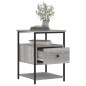 vidaXL Comodino Grigio Sonoma 40x42x56 cm in Legno Multistrato vidaXL Comodino Grigio Sonoma 40x42x56 cm in Legno Multistrato