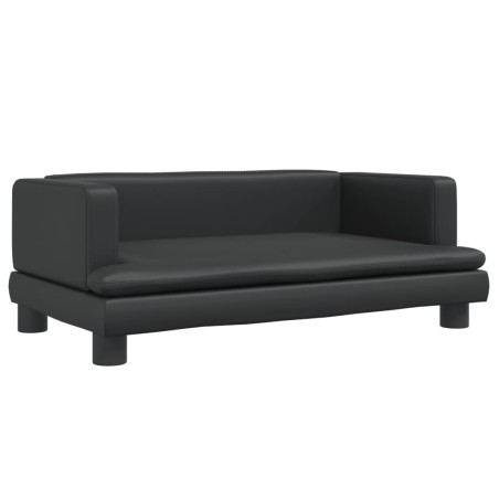 vidaXL Lettino per Cani Nero 80x45x30 cm in Similpelle