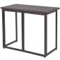 vidaXL Set da Giardino 5 pz Pieghevole in Acciaio e Polyrattan Marrone vidaXL Set da Giardino 5 pz Pieghevole in Acciaio e Polyrattan Marrone