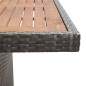 vidaXL Set da Pranzo da Giardino 9 pz con Cuscini in Polyrattan Grigio  