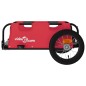 vidaXL Rimorchio per Bici da Carico Rosso in Tessuto Oxford e Ferro vidaXL Rimorchio per Bici da Carico Rosso in Tessuto Oxford e Ferro