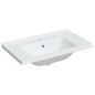 vidaXL Lavandino da Bagno Bianco 81x48x19,5cm Rettangolare in Ceramica